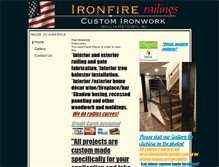 Tablet Screenshot of ironrailingsteelfab.com